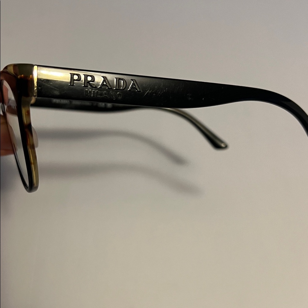 Prada Eyeglasses, Frames Only, VPR 05W-F 389-1O1, 53-19-140, Plastic, Italy EUC - Picture 3 of 10